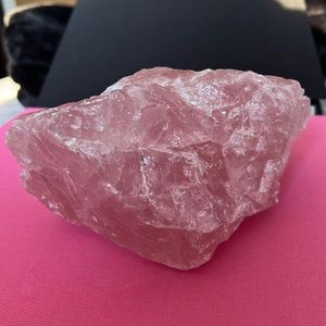 Madagascar Rose Quartz Six Pound Crystal